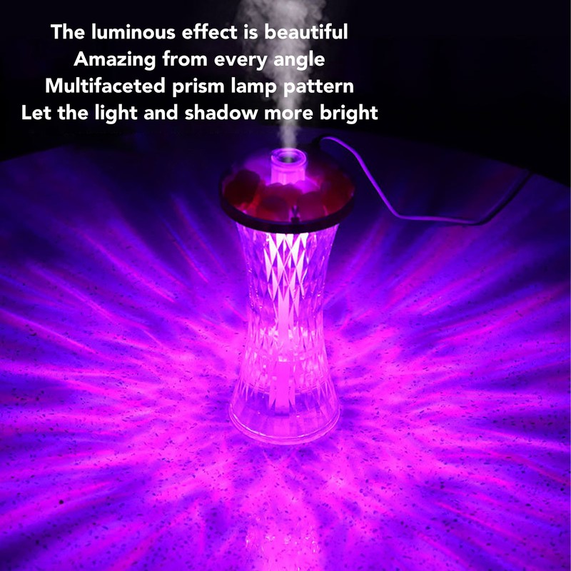 Ambient Light Humidifier Professional Quiet Colorful Lighting USB Desktop Humidifier