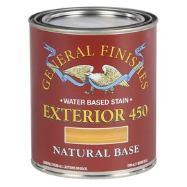 General Finishes Exterior 450 Water Based Wood Stain, 1 Quart, Natural Base