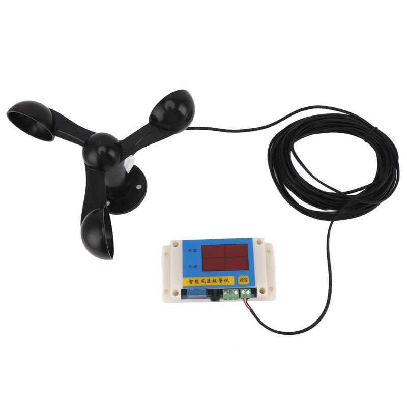 3 Fan Blades Tower Crane Anemometer 3 Blades USB 5V