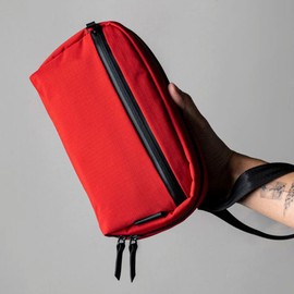 Alpaca Pouch, Toiletry Bag, Shoulder Bag, Crossbody Work, Travel, Business, red, Casual