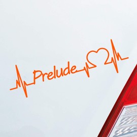 Hellweg Druckerei Car Sticker Prelude Music Piece Heart Pulse Car Love Sticker Rear Window Sticker