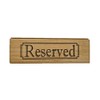 Set of 2 Wooden Table Reserved Bar Restaurant Cafe Reserved