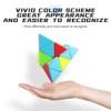 XMDCuber QY Toys 3x3 Pyramide Speed Cube Stickerless, 3x3x3 Pyraminx