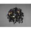 LED Pendant Light Dimmable Lampshade Diameter 38 cm Leaves Design