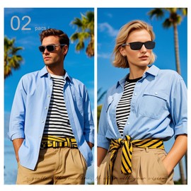 Missfive 2 Pack Classic Bifocal Reading Glasses for Men, Premium Lightweight TR90 Frame Eyeglasses, Unisex Bi-focal Readers for Near Range, Anti Blue Light/UV, 1.5x