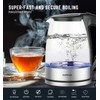 AZEUS Glass Electric Kettle - 1.8L Fast Boiling Auto-Shutoff &