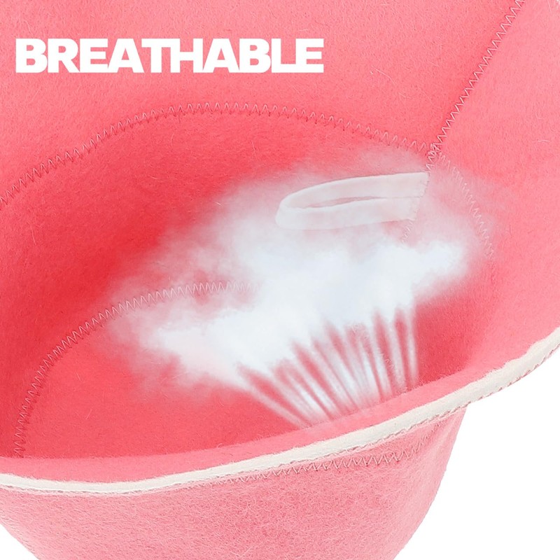 ORFOFE Sauna Hat Bath Cap Sauna Hats Wool Shower Hat