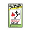 hy-ko Signブラウン5 " x 7 " in Case of Fire Use Stairway