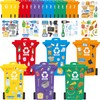WorldBazaar 18 Pack Earth Day Recycling Craft Kit for Kids