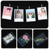 SHENLIU 100 Pcs Photocard Sleeves Love Heart-Shape Laser Flashing Card