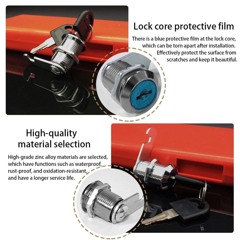 KtbeYTi 4 Pieces 20mm Mailbox Lock Durable Lever Lock Furniture