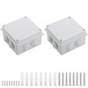 LeMotech ABS Plastic Dustproof Waterproof IP65 Junction Box Universal Electrical