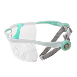 Luvliv Soft Dog Muzzle Cover for Small Dogs with Overhead Strap - Prevents Biting and Chewing But Allows Drinking and Breathing - Spacey and Flexible (White, Medium)