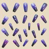 Ombre Press on Nails Medium Coffin Fake Nails with Stars