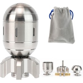 Atomic Bomb Fidget Toys, Metal Fidget Spinners, 3 in 1 Executive Desk Toy, EDC Clicker, Office Sculpture Home Decor, Stress Relief, Gifts for Teens Men Adults (Stainless Steel)