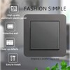 2 Pack Light Gray Light Switch Cover 86x86mm – Modern