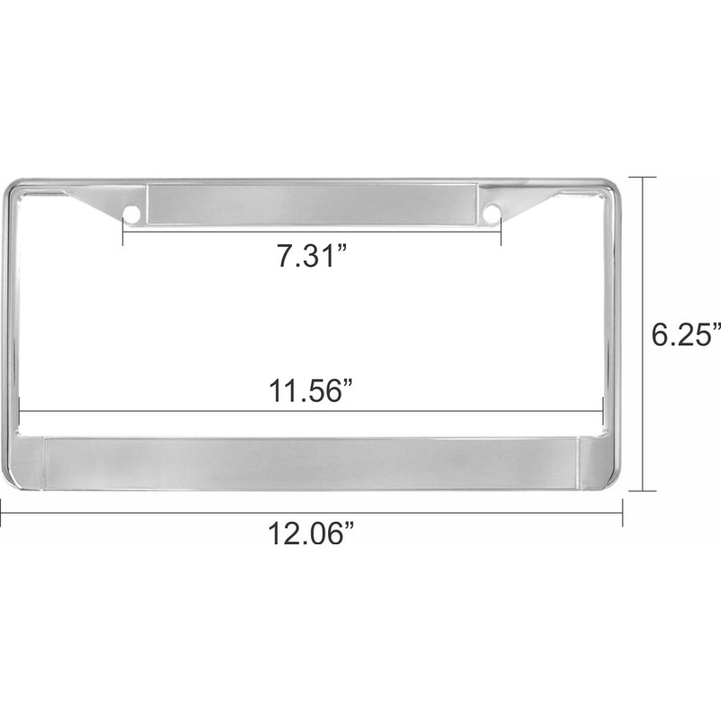 MilitaryBest Navy Diver ND Chrome License Plate Frame