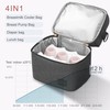 QIUXQIU Breast Milk Storage Cooler Bag with Ice Pack Insulated