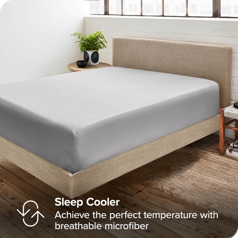 Bare Home Fitted Bottom Sheet Emperor - Premium 1800 Ultra-Soft