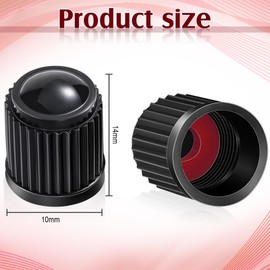 Outus 20 Pcck Tire Valve Team Caps Car Tire Caps Plastic Universal Black Stem Covers for Bike Bicycle Cars Suv Trucks Motorcycles