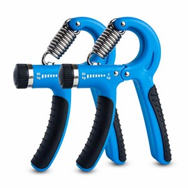 Fk Sports Forearm & Hand Grip Strengthener With Adjustable Resistance 5-60kg (2Pcs Set) | Adjustable Hand Exerciser for Wrist, Finger & Forearm Workout (Black & Blue)
