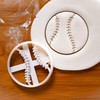 Set of 3 Soft Ball Cookie Cutters (Shapes: Softball Bat,