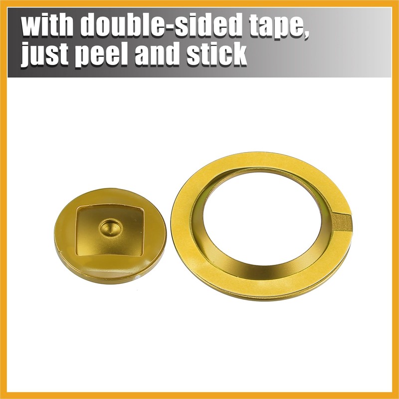 Partuto Car Engine Start Stop Button Cover Trim Sticker Kit