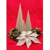Paper Mache Cone Open Bottom 10.63X4 in. Set of 3