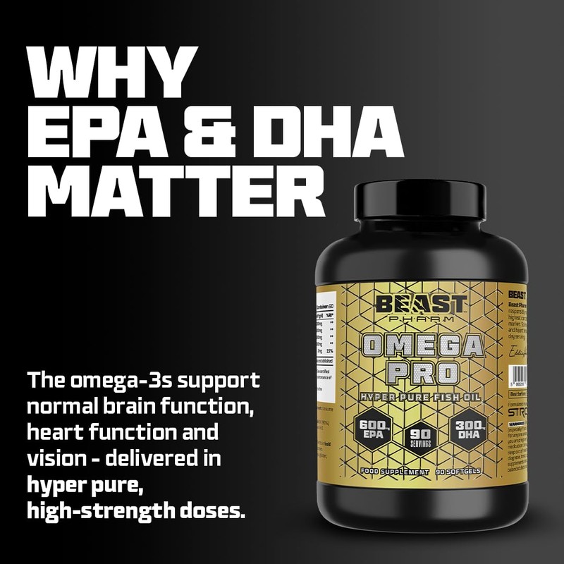 Beast Pharm | Omega 3 Pro Hyper Pure Fish Oil