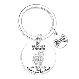 Nfyxcaz Funny Brother Sister Gifts For Little Sister Big Brother Sister Brother Keyring Sister Brother Gifts From Sister Graduation Christmas Thanksgiving Birthday Gift For Sister Brother