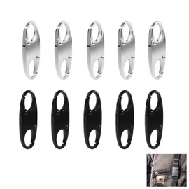 Travel Clasps, Pack of 4 Anti-Theft Backpack Zipper, Anti-Theft Closure for Luggage, Backpack, Handbag, Purse, Zip Slider, Versatile Use (Black)