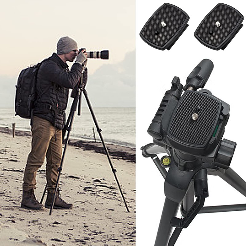 LUCKYKODOR Camera Quick Release Plate Universal Quick Release Plate Tripod