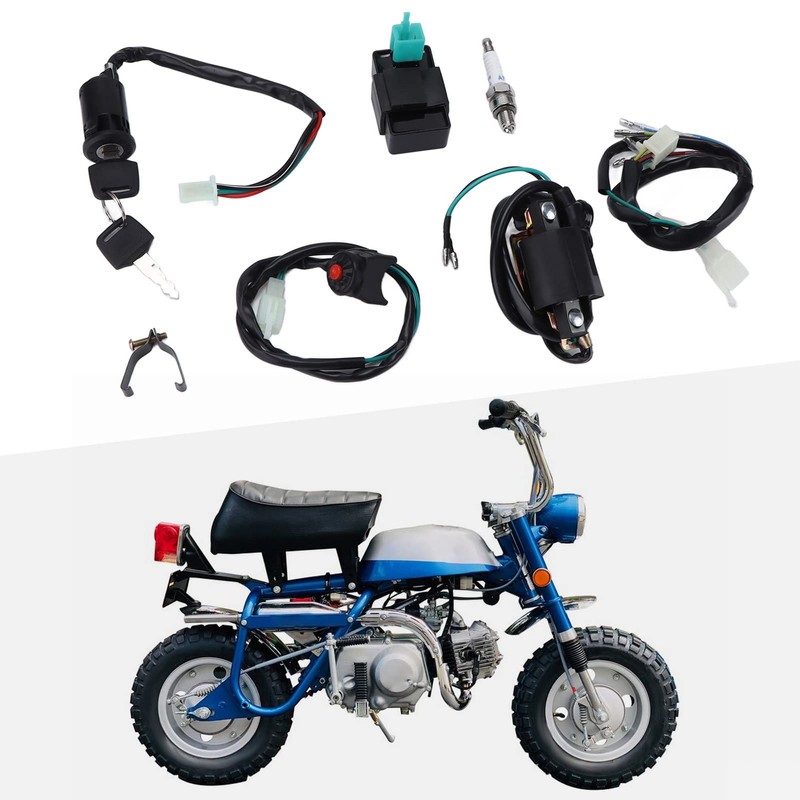Wiring Loom CDI Ignition Coil, Wiring Loom Harness Kill Switch,