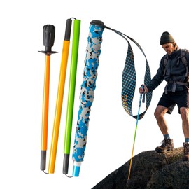 Trekking Poles | Balance Support Stick 5-Sections - Lightweight Foldable Hiking Poles, All Terrain Carbon Fiber Trekking Poles for Men Women Camping Hiking