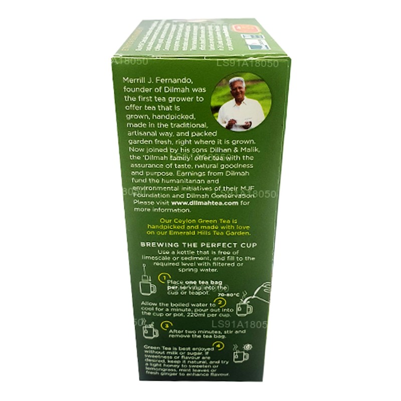 DILMAH Pure Green Green Tea 1.5g. x 20teabags