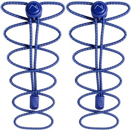 CampTeck U6601 No Tie Shoe Laces Elastic Shoelaces with Locking System - Blue - 1 Pair