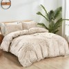 Fondream Beige Branch Duvet Cover Double 3 Pieces Botanical Printed
