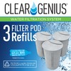 Clear Genius Filter Pod Refills (Pack-3) SR-3, Includes 3 Filter