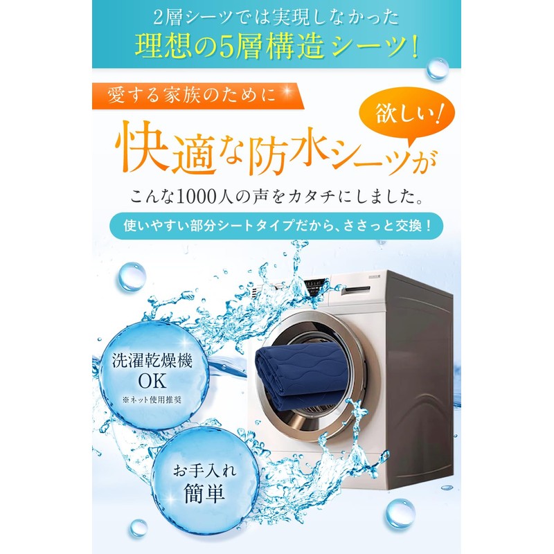 [Magazine Published] Waterproof Sheets, 5 Layers, Quick Absorption, Supervised by