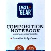 pen+gear composition book 80 Sheets Durable POLY Cover, WIDE RULED,