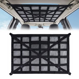 CZEAR Car Ceiling Net, Storage, Roof Net, Car Storage, Luggage Fixing Net, Triangle, Car Ceiling Storage Net, Luggage Net, Ceiling, Crossover, 2-Layer Type, Light Vehicles, Sleeping in Car, Convenient