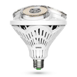 SANSI 8000LM LED Light Bulb Bright 500W Equiv. 5000K Daylight BR40 Garage Office