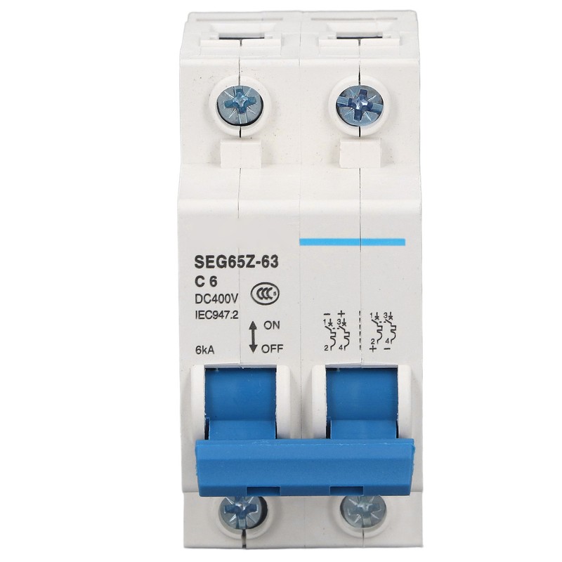 DC Miniature Circuit Breaker 2P 6KA 400V Air Switch for