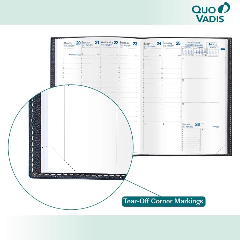 Quo Vadis 2026 Refill for Trinote - Weekly Planner -
