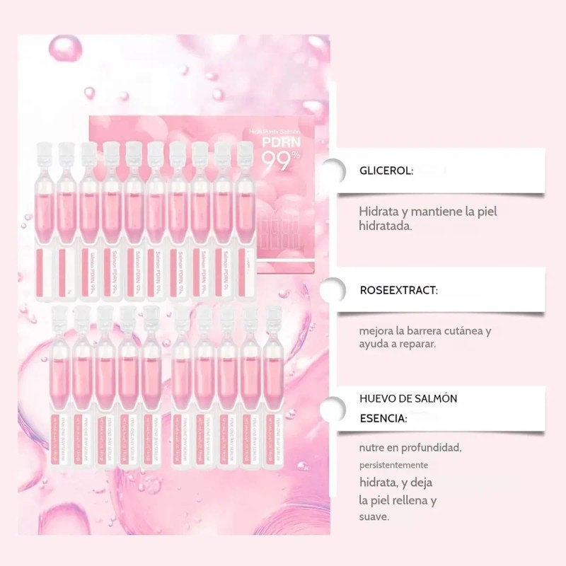 Cg Suero De Un Día Rosa Pdrn Con Adn De