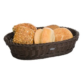 Saleen Wide Basket Oval, polypropylene Brown, 32 x 23 x 7 cm