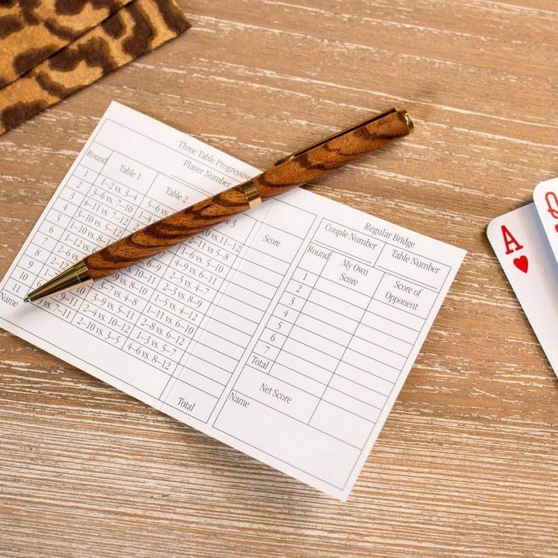 Caspari Viennese Nouveau Bridge Tally Sheets - 12 Sheets
