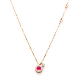 C.Paravano Gold-Plated Necklace for Women | Adjustable Cable Chain | Crystal Pendant