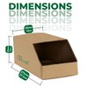 On1shelf® 10pcs Stackable Cardboard Boxes, Corrugated Storage Bins, Pantry Organiser