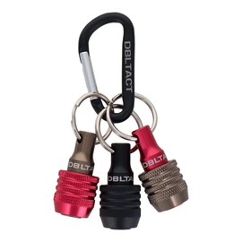 Sankyo Corporation DBH-A3K DBLTACT Lightweight Bit Holder, Set of 3, Matte Black Red, Gunmeta